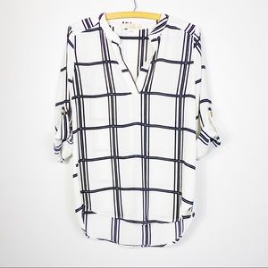 LAST CHANCE- FREE PEOPLE Penelope Window pane Top